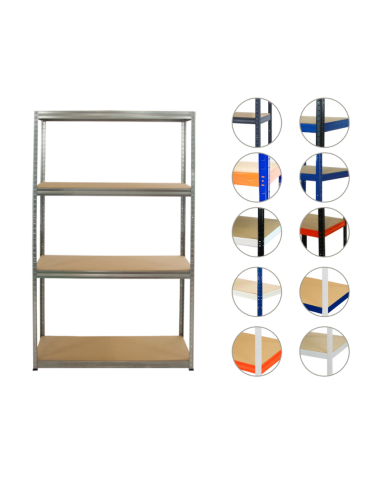 Regał metalowy ocynk regał magazynowy garażowy HELIOS 213x090x60 4x275kg