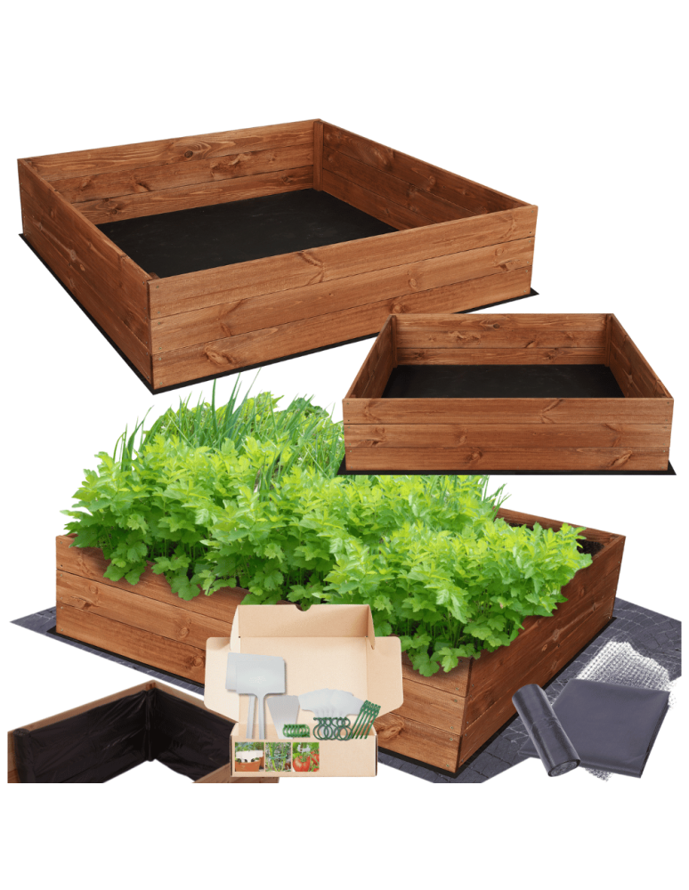 Uprawowe skrzynie ogrodowe- Warzywniaki- skrzynia do uprawy - Skrzynia na warzywa skrzynie na warzywniak inspekt donica grządka 27x120x120 - product b2b.wamar.biz 1