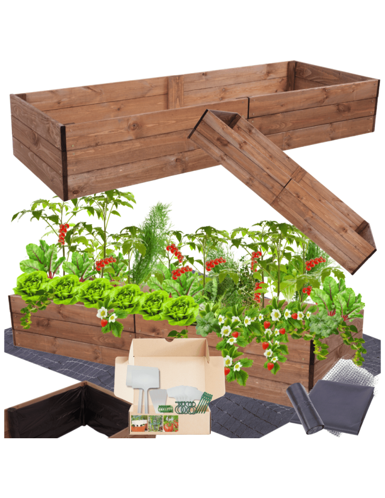 Uprawowe skrzynie ogrodowe- Warzywniaki- skrzynia do uprawy - Skrzynia na warzywa skrzynie na warzywniak inspekt donica grządka 27x160x80 - product b2b.wamar.biz 1