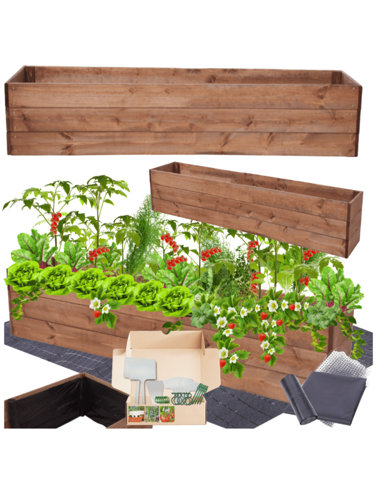 Uprawowe skrzynie ogrodowe- Warzywniaki- skrzynia do uprawy - Skrzynia na warzywa skrzynie na warzywniak inspekt donica grządka 27x120x30 - product b2b.wamar.biz 1