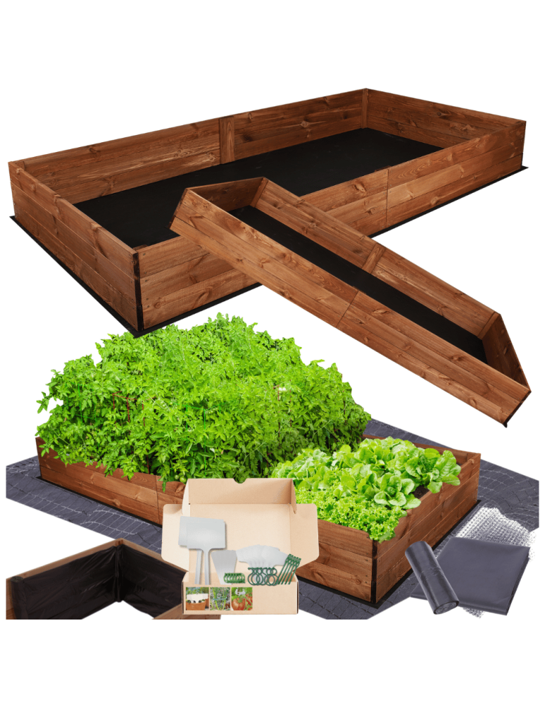 Uprawowe skrzynie ogrodowe- Warzywniaki- skrzynia do uprawy - Skrzynia na warzywa skrzynie na warzywniak inspekt donica grządka 27x160x100 - product b2b.wamar.biz 1