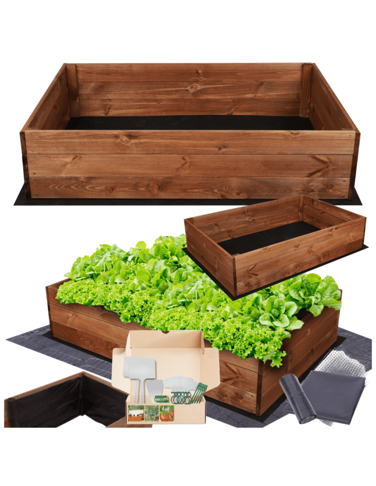 Uprawowe skrzynie ogrodowe- Warzywniaki- skrzynia do uprawy - Skrzynia na warzywa skrzynie na warzywniak inspekt donica grządka 27x120x60 - product b2b.wamar.biz 1