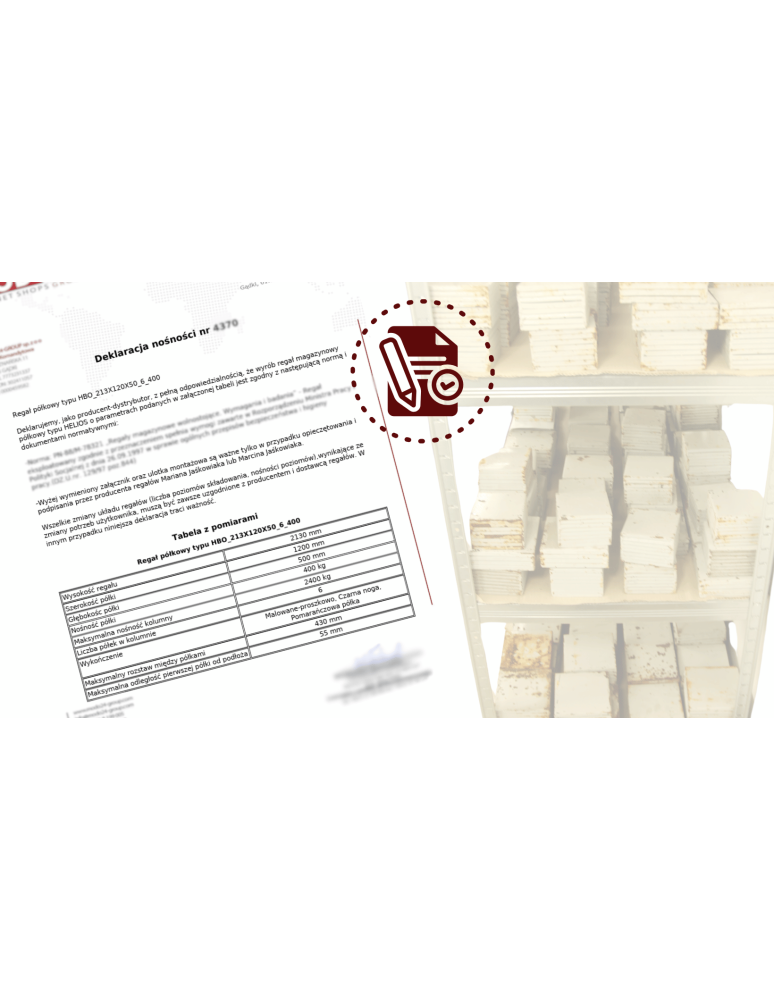 Regały Magazynowe - Regał metalowy ocynk HELIOS 90x110x45cm 3Px275kg - product b2b.wamar.biz 16