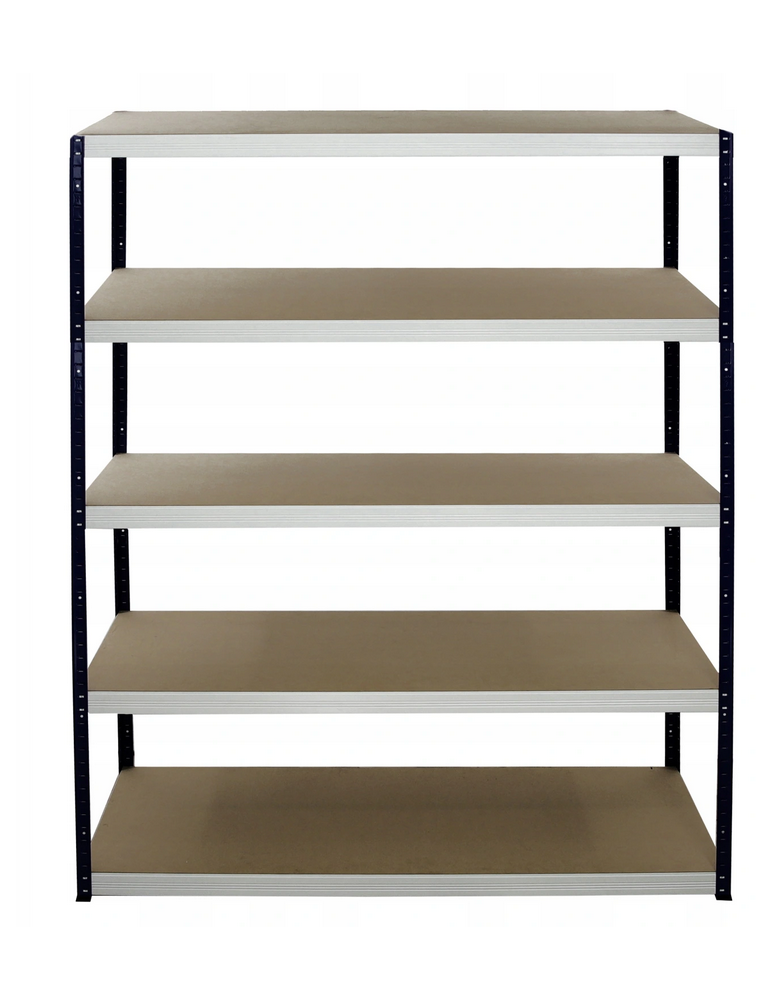 Regały - Regał Helios 196x180x45 cm 5 półek/275kg Czarno-biały - product b2b.wamar.biz 1
