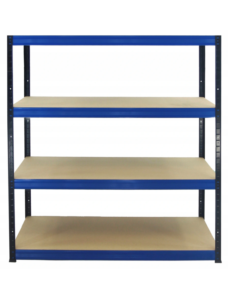 Regały - Regał Helios 213x180x60 cm 4 półki/275kg Niebiesko-Czarny - product b2b.wamar.biz 1