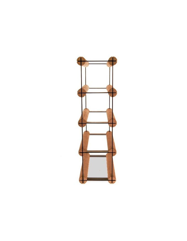 Regały - Stojak na 4 Butelki Szklane/ PET — RW-8/ 1x4 — Brązowy - product b2b.wamar.biz 1