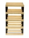 Stojak na 8 Butelek Szklanych/ PET — RW-8/ 2x4 — Surowy