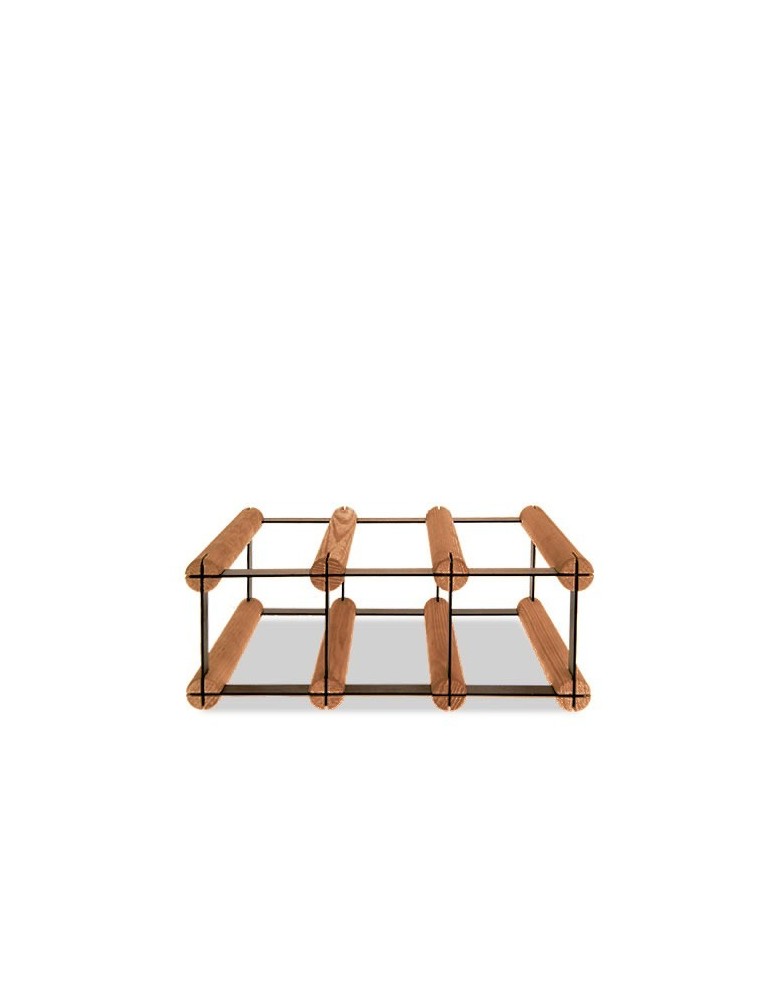 Regały - Stojak na 3 Butelki Szklane/ PET — RW-8/ 3x1 — Brązowy - product b2b.wamar.biz 1