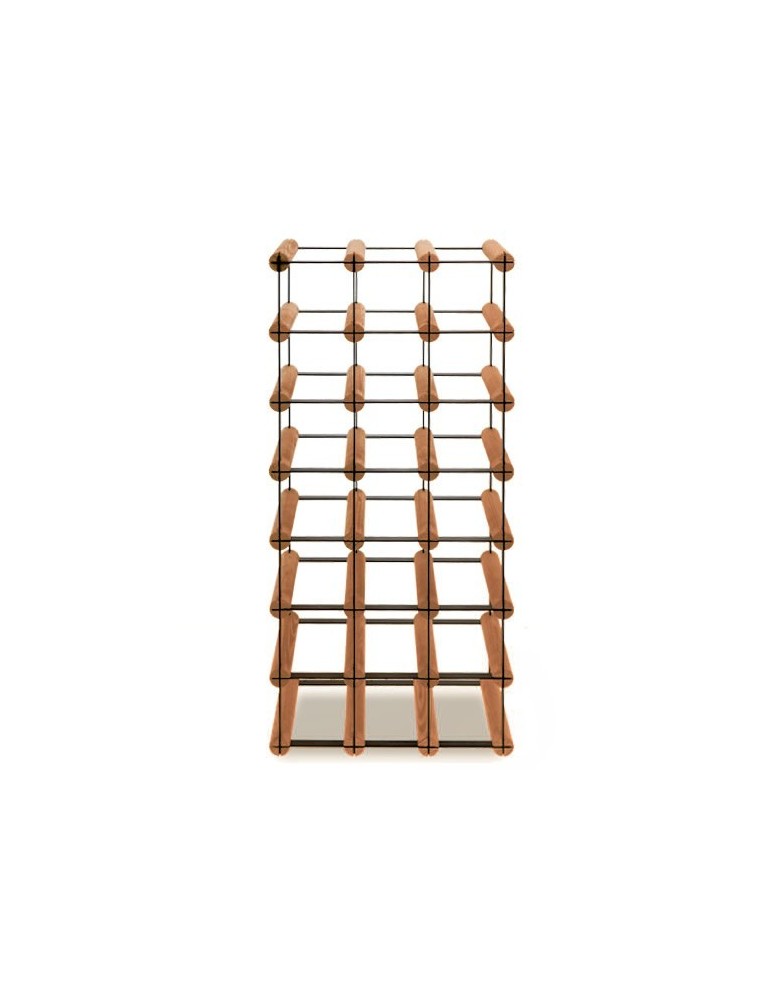 Regały - Stojak na 21 Butelek Szklanych/ PET — RW-8/ 3x7 — Brązowy - product b2b.wamar.biz 1