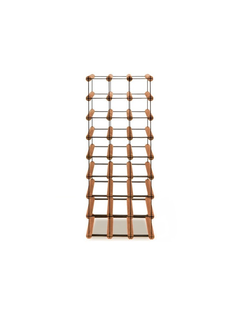 Regały - Stojak na 24 Butelki Szklane/ PET — RW-8/ 3x8 — Brązowy - product b2b.wamar.biz 1