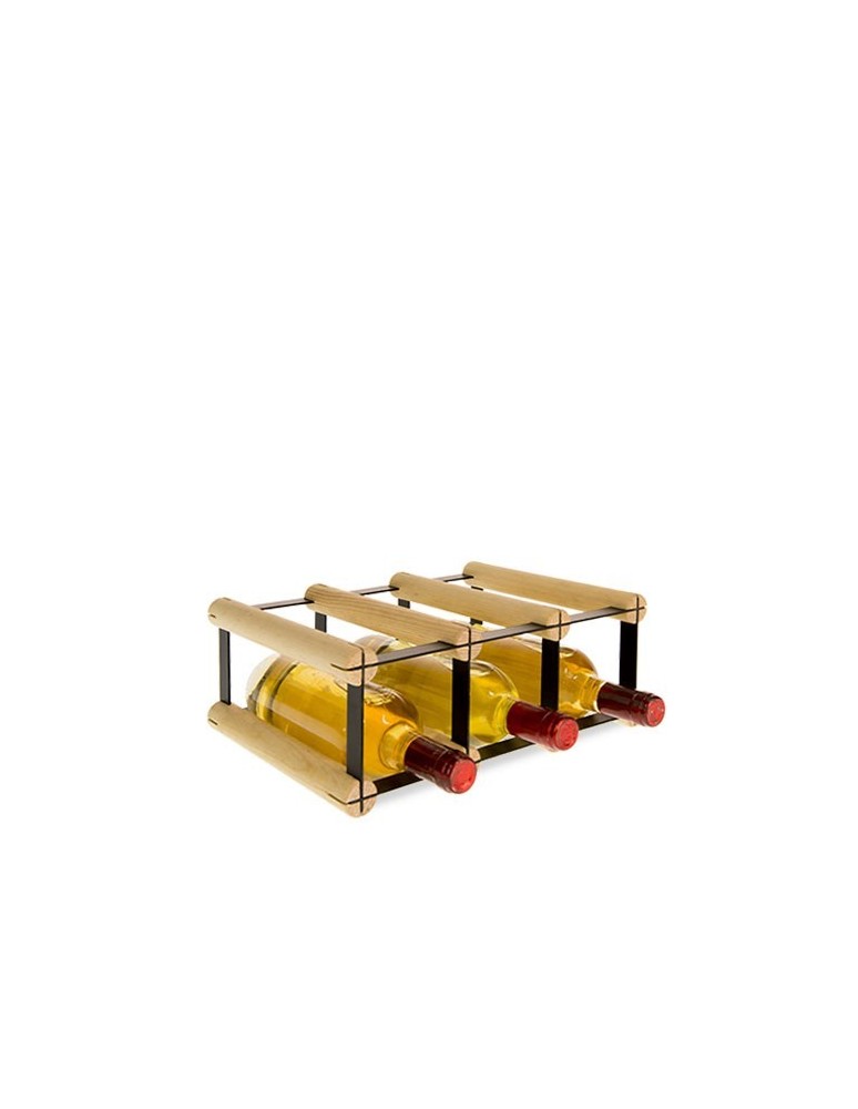 Regały - Stojak na 3 Butelki Szklane/ PET — RW-8/ 3x1 — Surowy - product b2b.wamar.biz 1