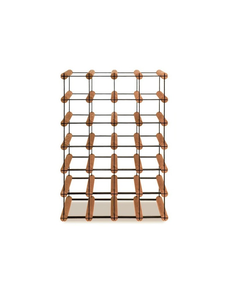 Regały - Stojak na 24 Butelki Szklane/ PET — RW-8/ 4x6 — Brązowy - product b2b.wamar.biz 1