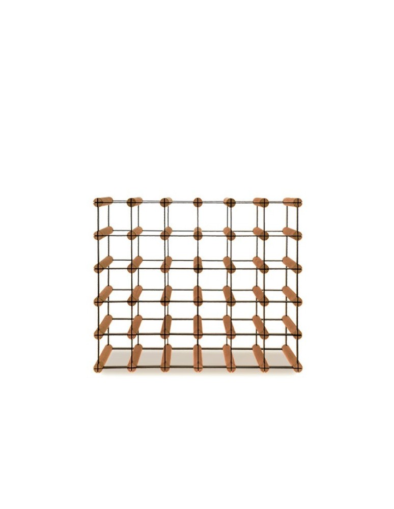 Regały - Stojak na 30 Butelek Szklanych/ PET — RW-8/ 6x5 — Brązowy - product b2b.wamar.biz 1