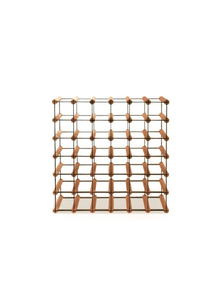 Regały - Stojak na 36 Butelek Szklanych/ PET — RW-8/ 6x6 — Brązowy - product b2b.wamar.biz 1