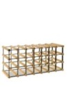 Stojak na 21 Butelek Szklanych/ PET — RW-8/ 7x3 — Surowy