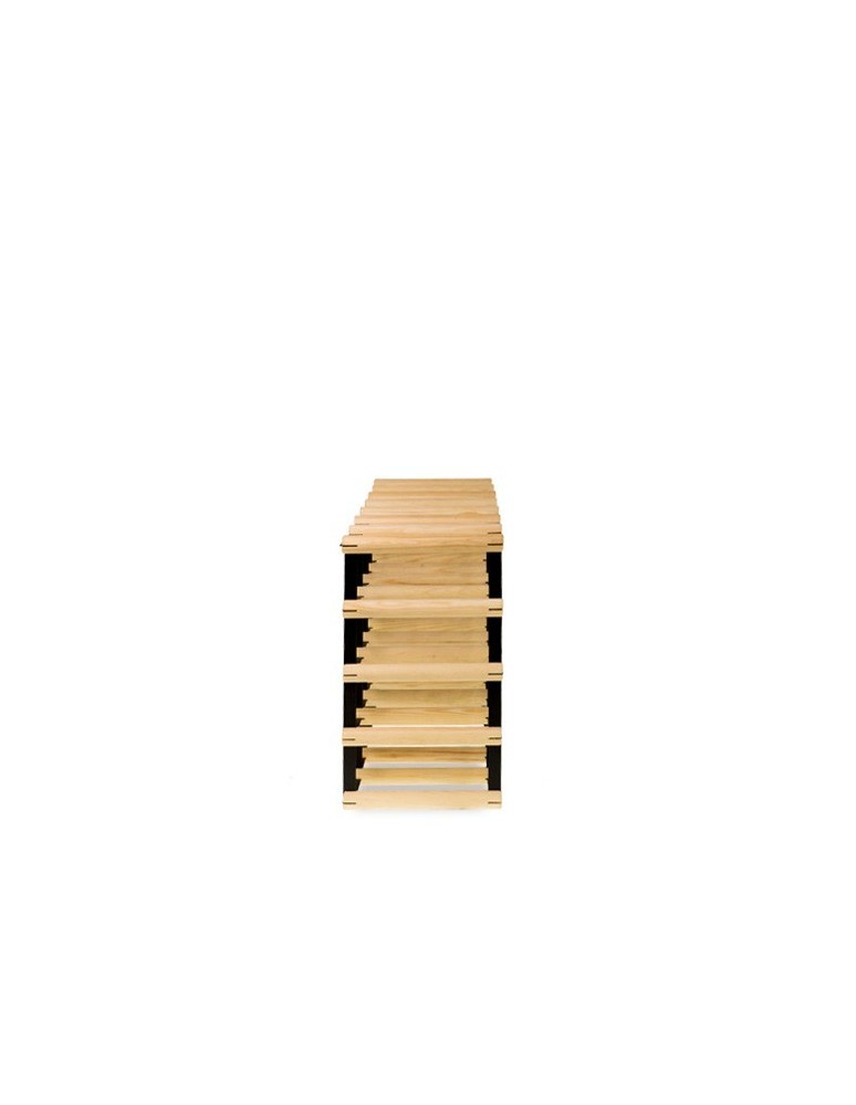 Regały - Stojak na 28 Butelek Szklanych/ PET — RW-8/ 7x4 — Surowy - product b2b.wamar.biz 1