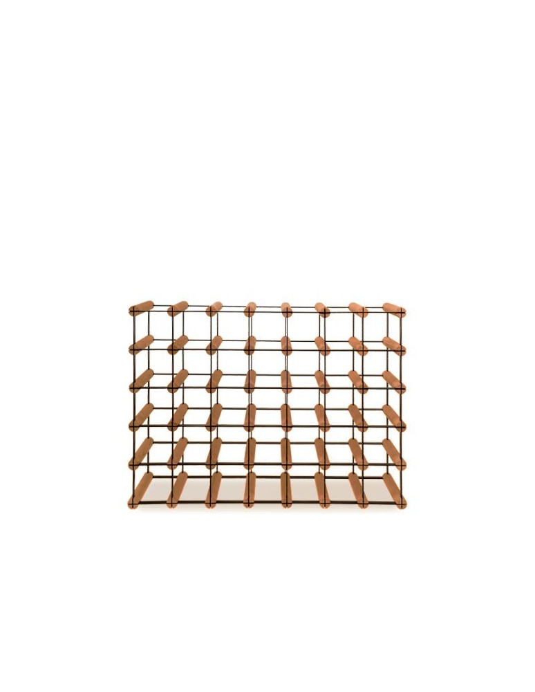 Regały - Stojak na 35 Butelek Szklanych/ PET — RW-8/ 7x5 — Brązowy - product b2b.wamar.biz 1
