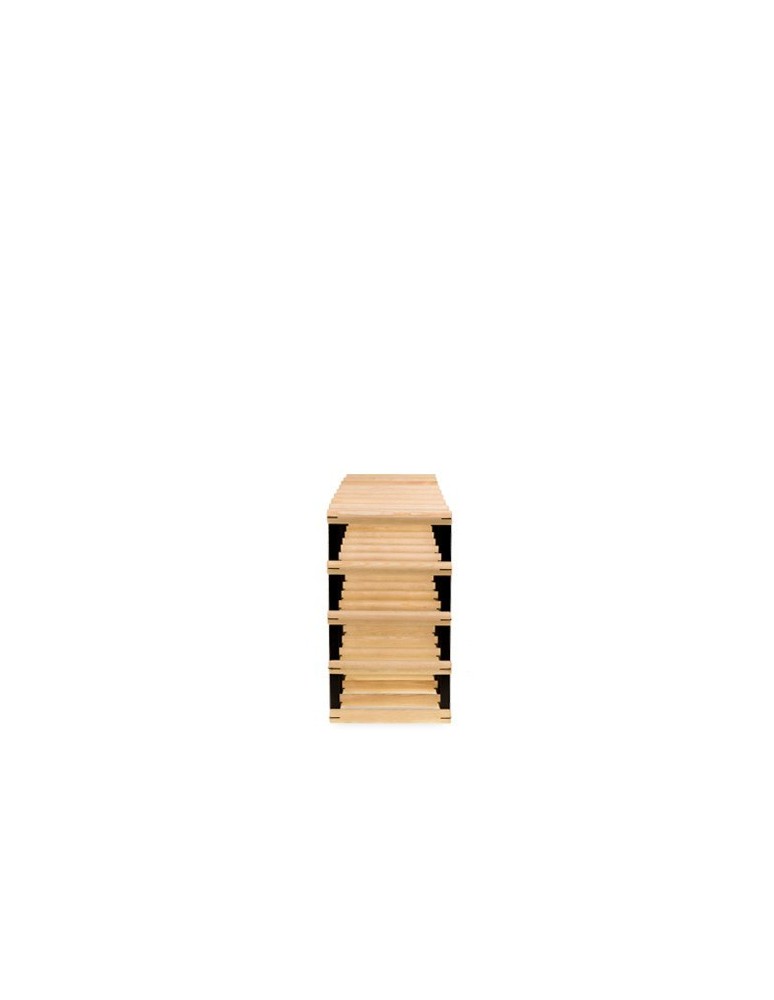 Regały - Stojak na 32 Butelki Szklane/ PET — RW-8/ 8x4 — Surowy - product b2b.wamar.biz 1