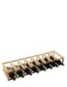 Stojak na 8 Butelek Szklanych/ PET — RW-8/ 8x1 — Surowy