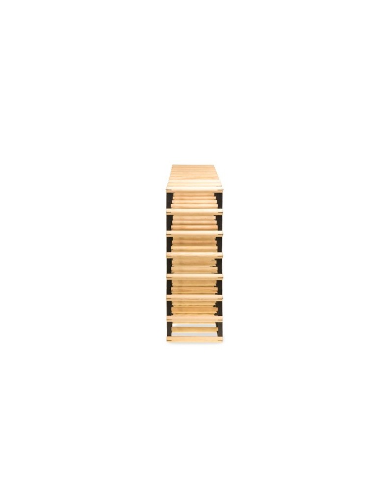 Regały - Stojak na 56 Butelek Szklanych/ PET — RW-8/ 8x7 — Surowy - product b2b.wamar.biz 1