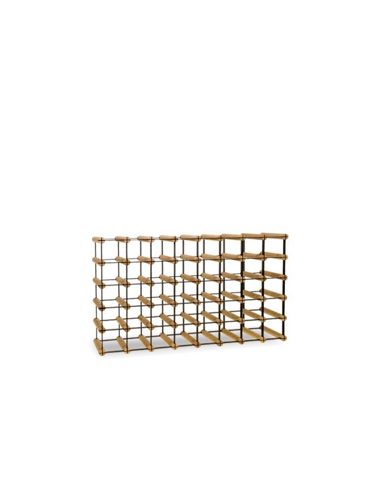 Regały - Stojak na 40 Butelek Szklanych/ PET — RW-8/ 8x5 — Surowy - product b2b.wamar.biz 1