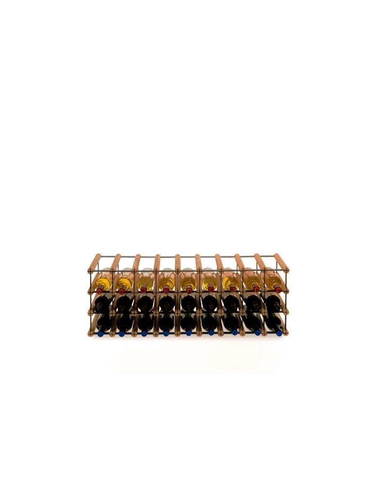 Regały - Stojak na 27 Butelek Szklanych/ PET — RW-8/ 9x3 — Brązowy - product b2b.wamar.biz 1
