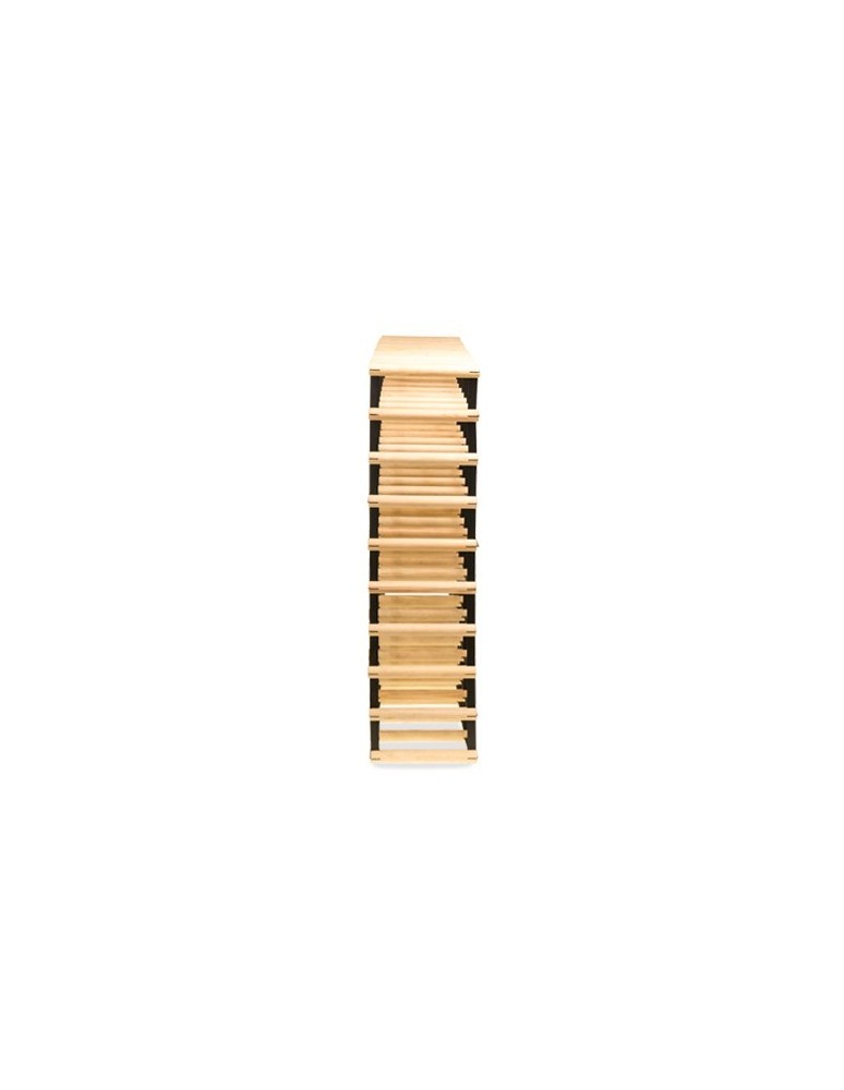 Regały - Stojak na 81 Butelek Szklanych/ PET — RW-8/ 9x9 — Naturalny - product b2b.wamar.biz 1