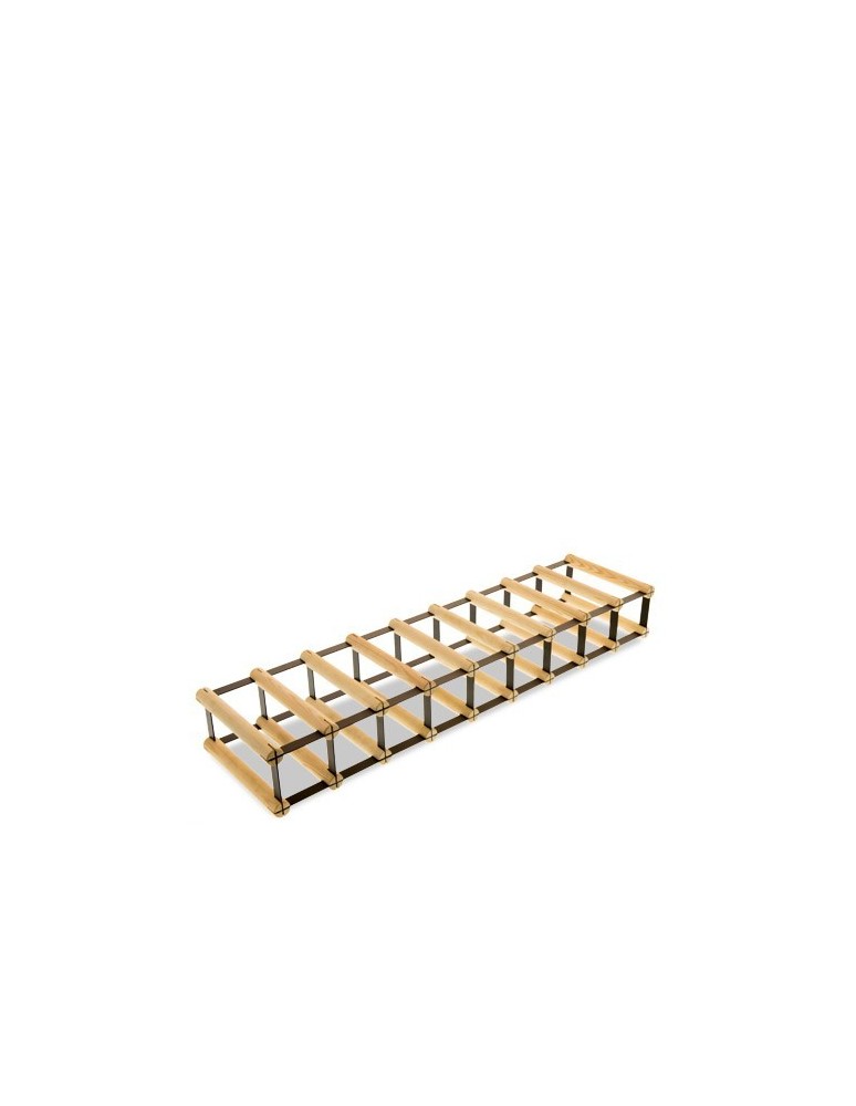 Regały - Stojak na 9 Butelek Szklanych/ PET — RW-8/ 9x1 — Naturalny - product b2b.wamar.biz 1