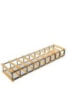 Stojak na 9 Butelek Szklanych/ PET — RW-8/ 9x1 — Naturalny
