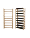 Regał na butelki drewniany B22R 170x80x28 9 półek Naturalny