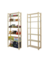 Regał na książki drewniany B28R 220x80x28 7 półek Naturalny