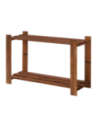 Regał na książki drewniany B06R 50x80x28 2 półki Brązowy
