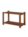 Regał na książki drewniany B07R 50x80x38 2 półki Brązowy