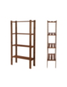 Regał na książki drewniany B17R 150x80x28 5 półek Brązowy