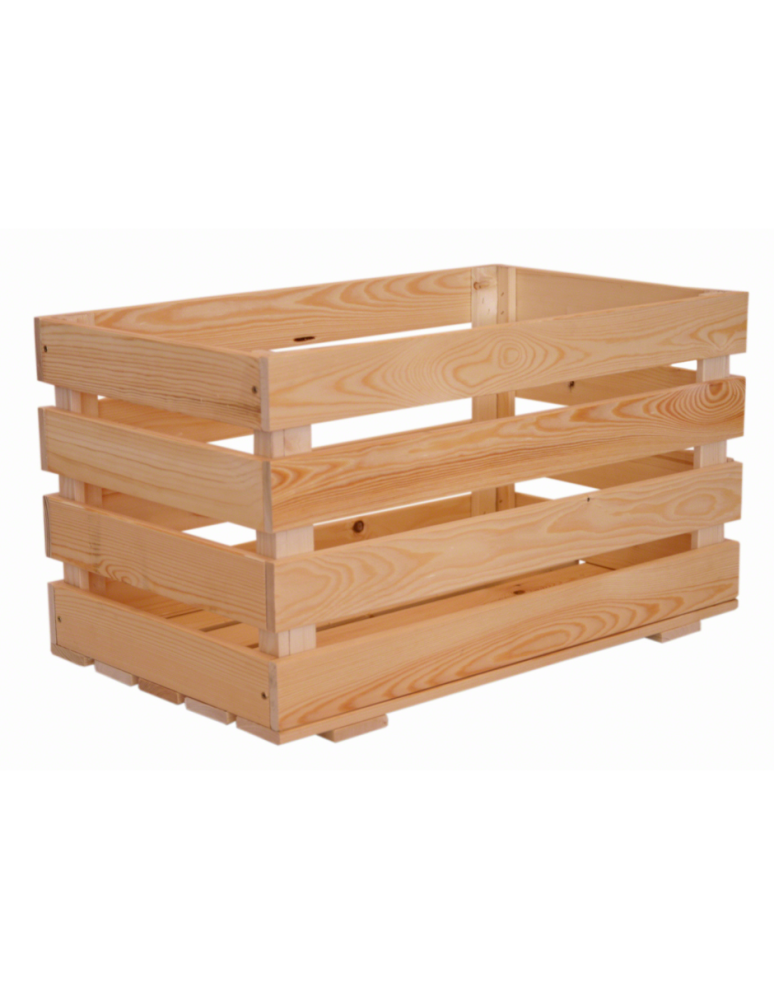 Regały - Skrzynia sosnowa skrzynka drewniana B08S 36x64x38 Naturalna - product b2b.wamar.biz 1