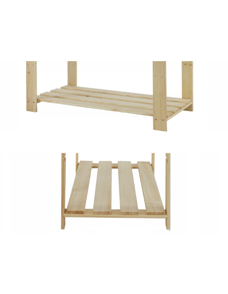 Regały - Półka prosta do regału serii B 2,4x80x36 cm Naturalna - produkt b2b.wamar.biz 1