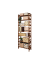 Regał Modułowy Prosty 236x80x34,4 cm 7 Półek BERDO Brązowy