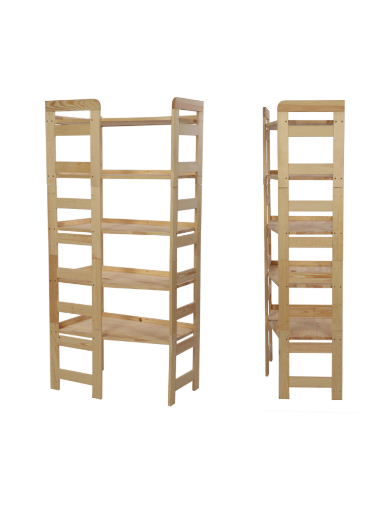 Regały - Regał Modułowy Wewnętrzny 159,2x72x44,8cm 5 Półek BERDO Surowy - product b2b.wamar.biz 1