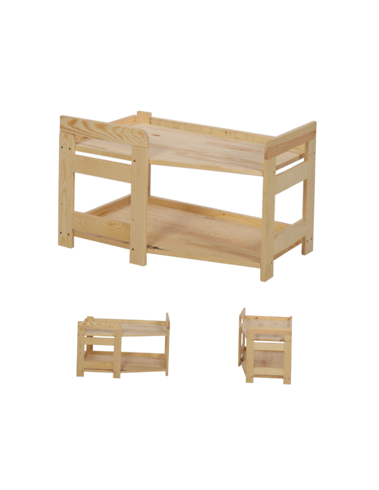 Regały - Regał Modułowy Wewnętrzny 44x72x44,8cm 2 Półki BERDO Surowy - product b2b.wamar.biz 1