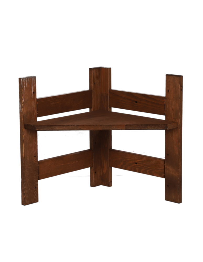 Regały - Moduł Nadstawka Narożna 38,4x34,4x34,4cm 1 Półka BERDO Brązowy - product b2b.wamar.biz 1