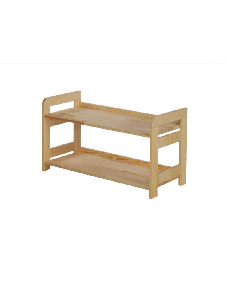Regały - Regał Modułowy Prosty 44x80x34,4 cm 2 Półki BERDO Surowy - product b2b.wamar.biz 1