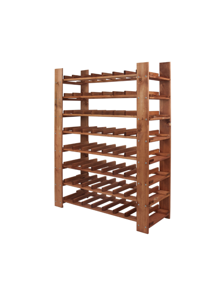 Regały - MAXI Regał Drewniany na 63 butelki 115x80x30 cm Olcha - product b2b.wamar.biz 1
