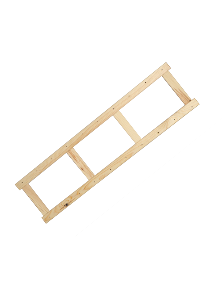 Regały - Bok do regału drewnianego LSR ramka noga 124,2 cm Naturalny - product b2b.wamar.biz 1
