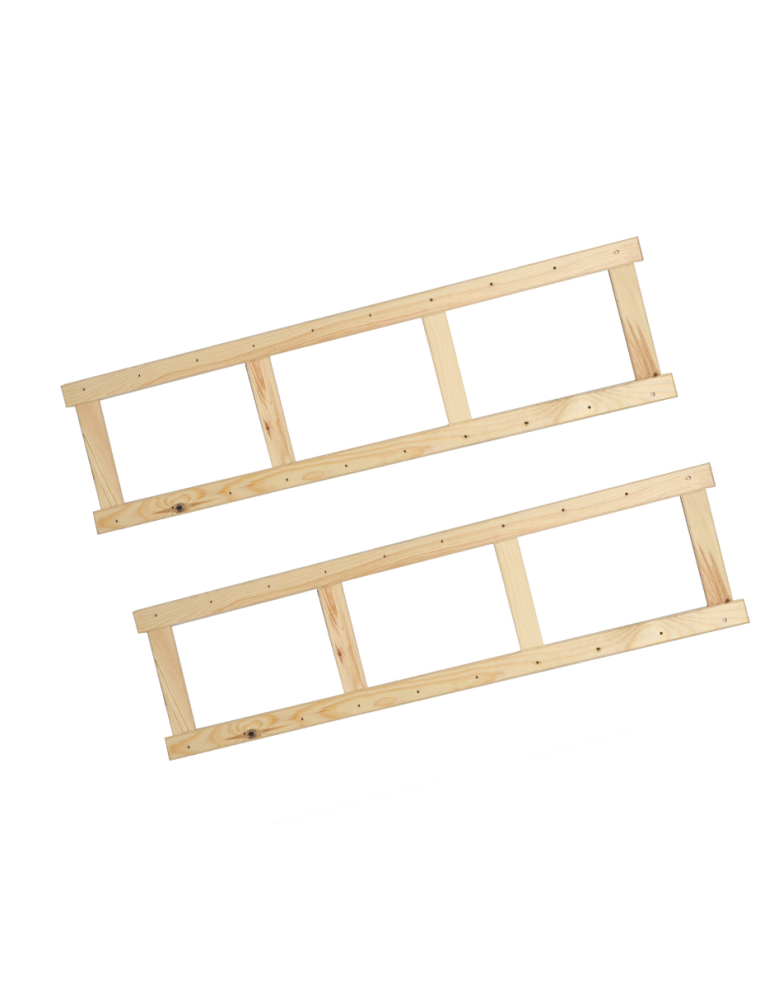 Regały - Bok 2 szt do regału drewnianego LSR ramka noga 124,2 cm Naturalny - product b2b.wamar.biz 1