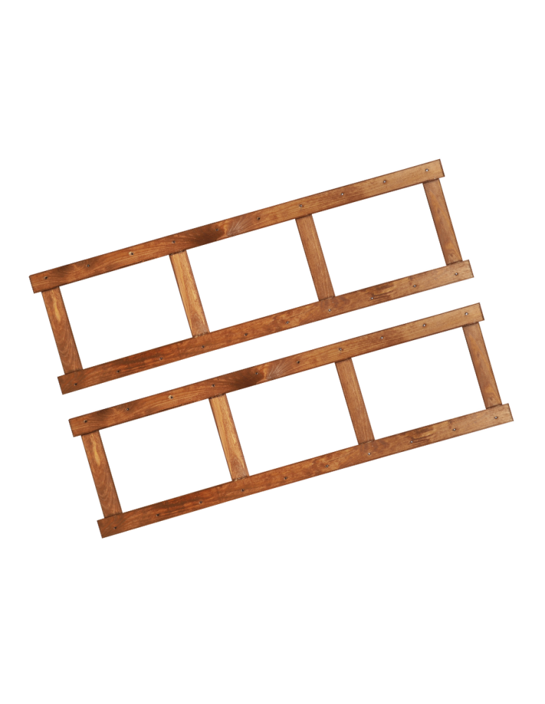 Regały - Bok 2 szt do regału drewnianego LSR ramka noga 124,2 cm Brązowy - product b2b.wamar.biz 1
