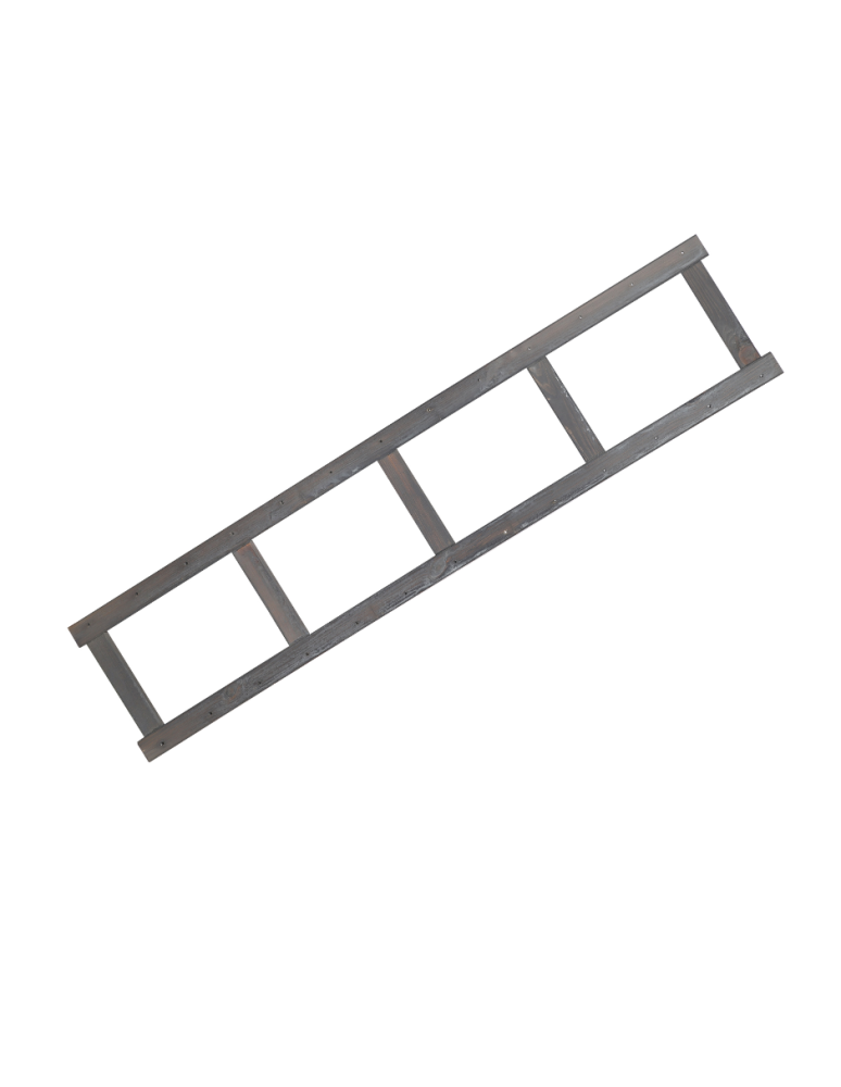 Regały - Bok do regału drewnianego LSR ramka noga 162,6 cm Szary - product b2b.wamar.biz 1