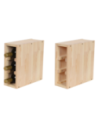 Modułowy Słupek na Wino RW61 (Na 3 Butelki) – Naturalne Drewno