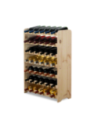 Drewniany regał na wino - RW31 /na 42 butelki/ Naturalny