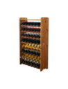 Drewniany regał na wino z półką - RW31 /na 56 butelek/ Olcha