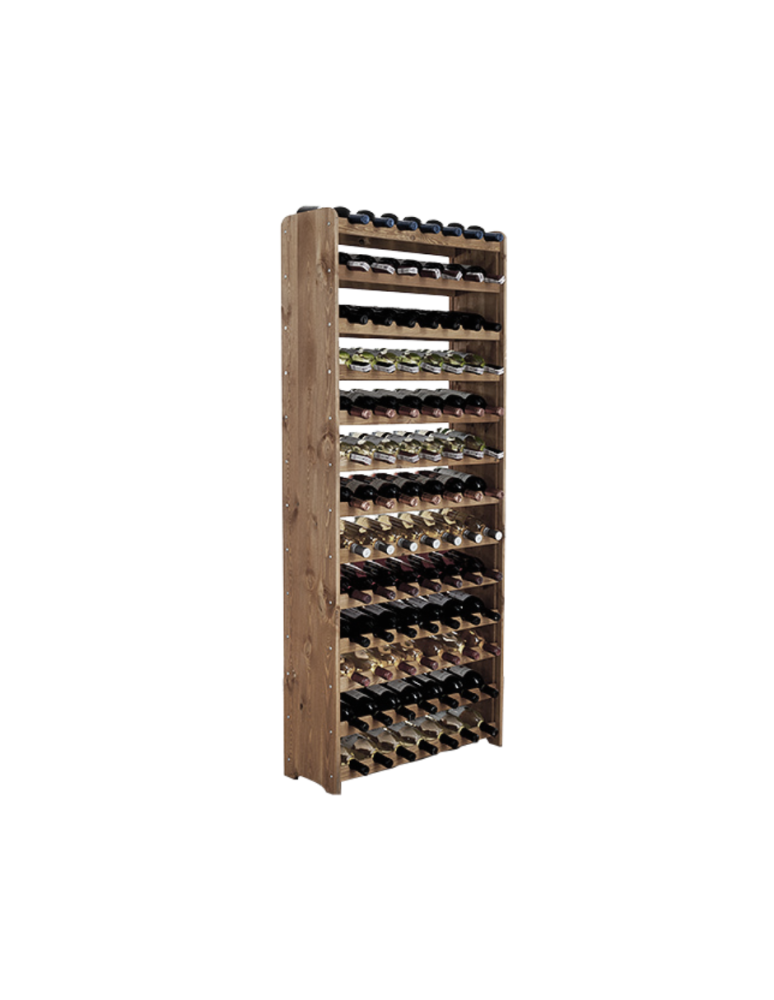 Regały - Drewniany regał na wino - RW31 /na 91 butelek/ Brązowy - product b2b.wamar.biz 1